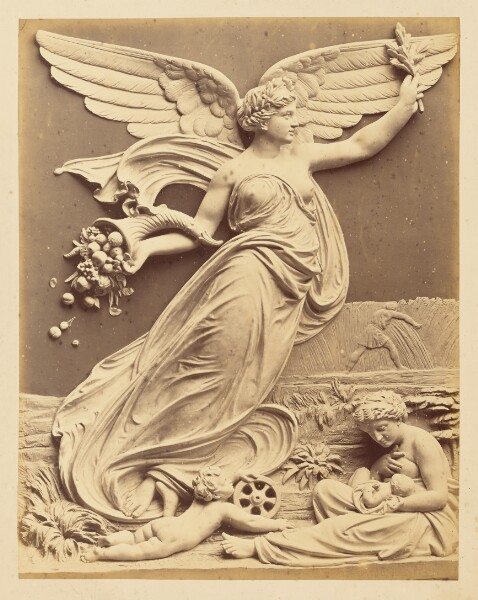 Unknown, [Relief sculpture of winged figure with cornucopia]