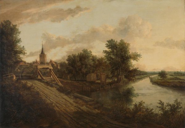 anonymous, Landscape with rolling bridge