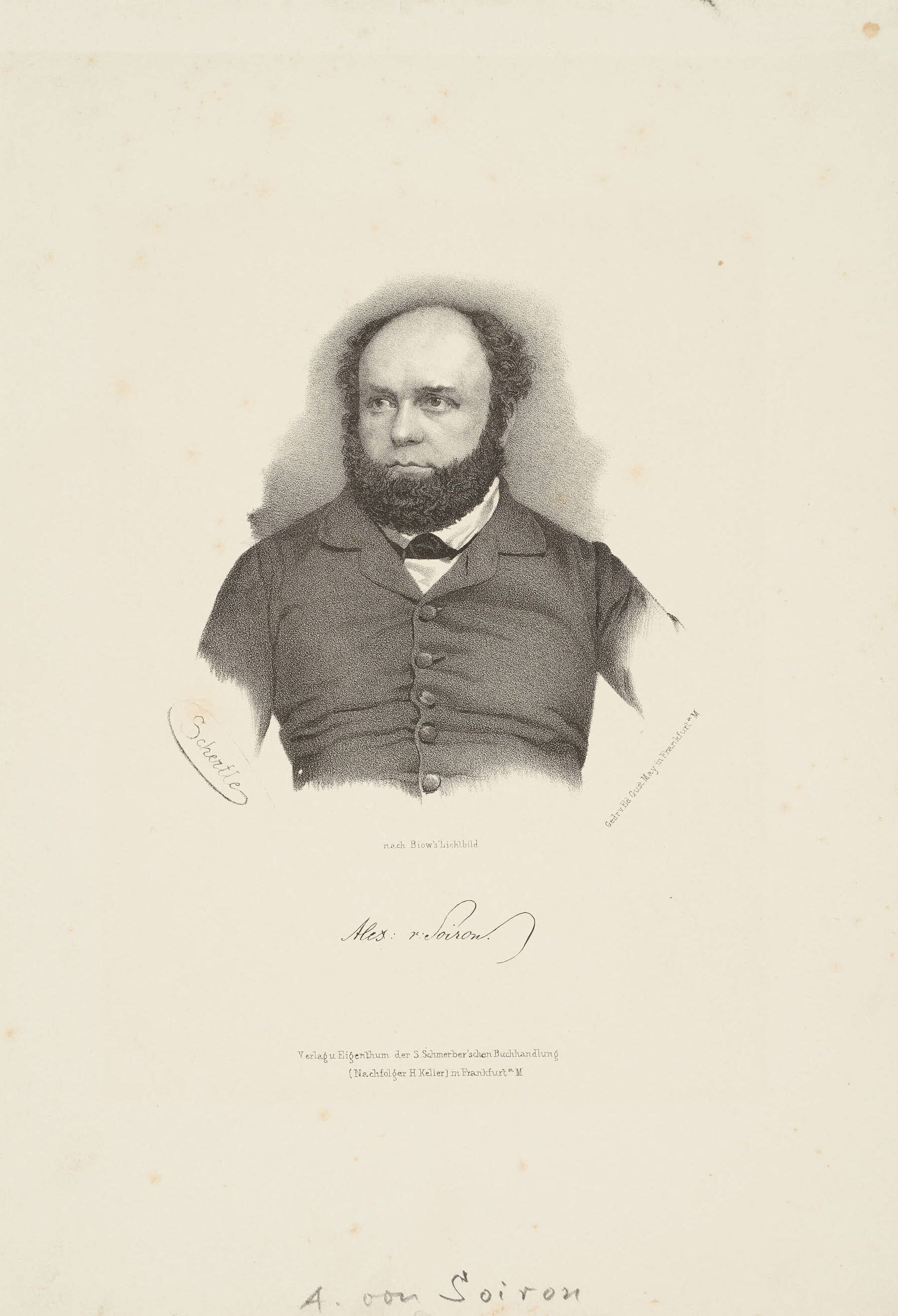 Valentin Schertle, Bildnis Alexander von Soiron