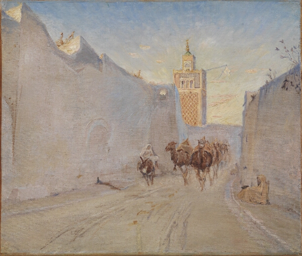 Theodor Philipsen, Gade med kameler i Tunis