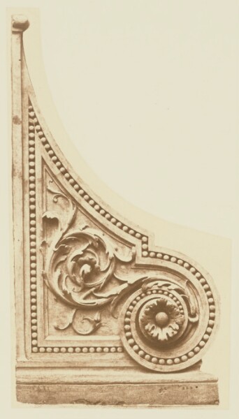 Édouard Baldus, [Detail of the Decoration of the Second Floor, Pavillon de Turgot, Louvre, Paris]