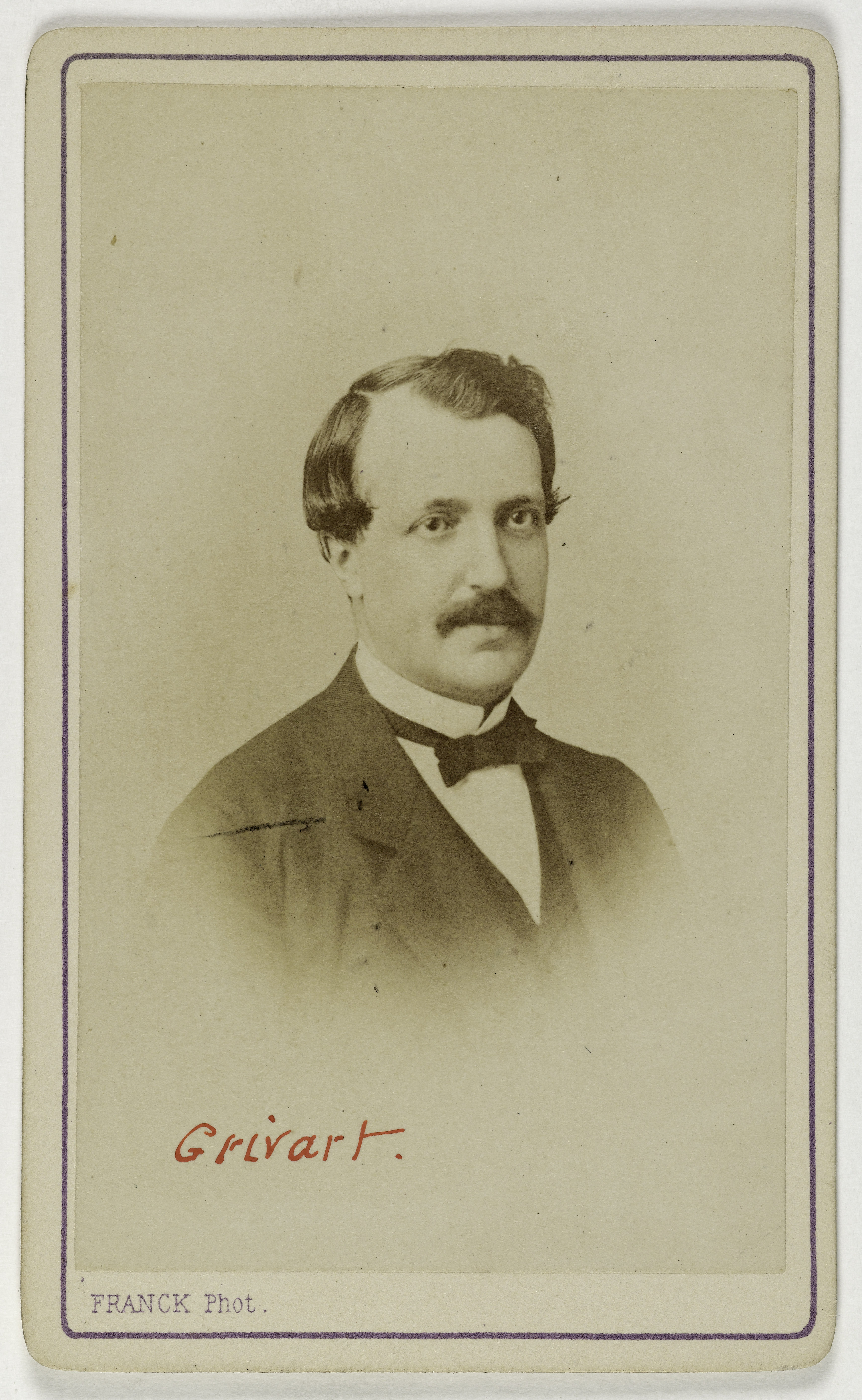 Franck, Portrait de Grivart, (homme politique)