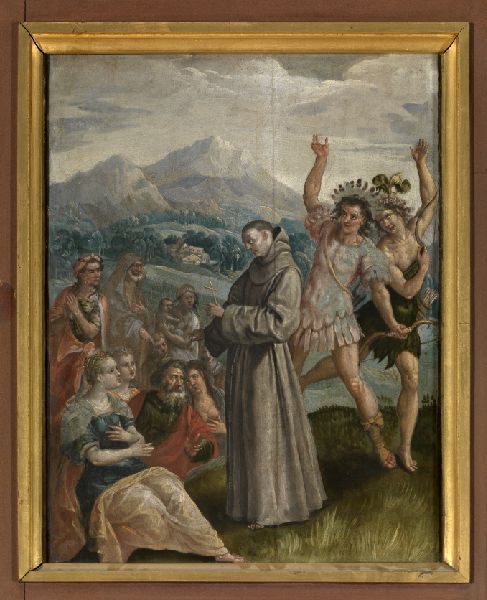Maerten de Vos, Saint Didacus Preaches in the Canary Islands