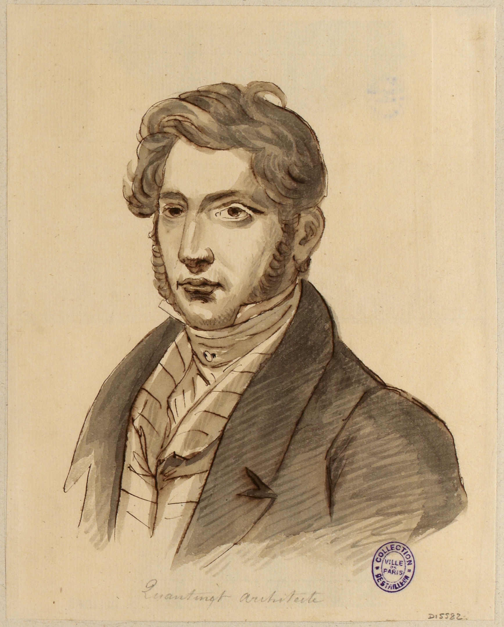 Anonyme, Portrait de l'architecte Quantinet