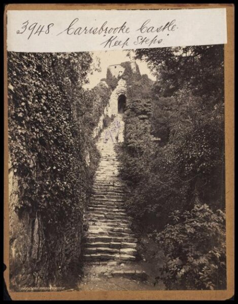 Francis Frith, Carisbrooke Castle.  "Keep Steps"