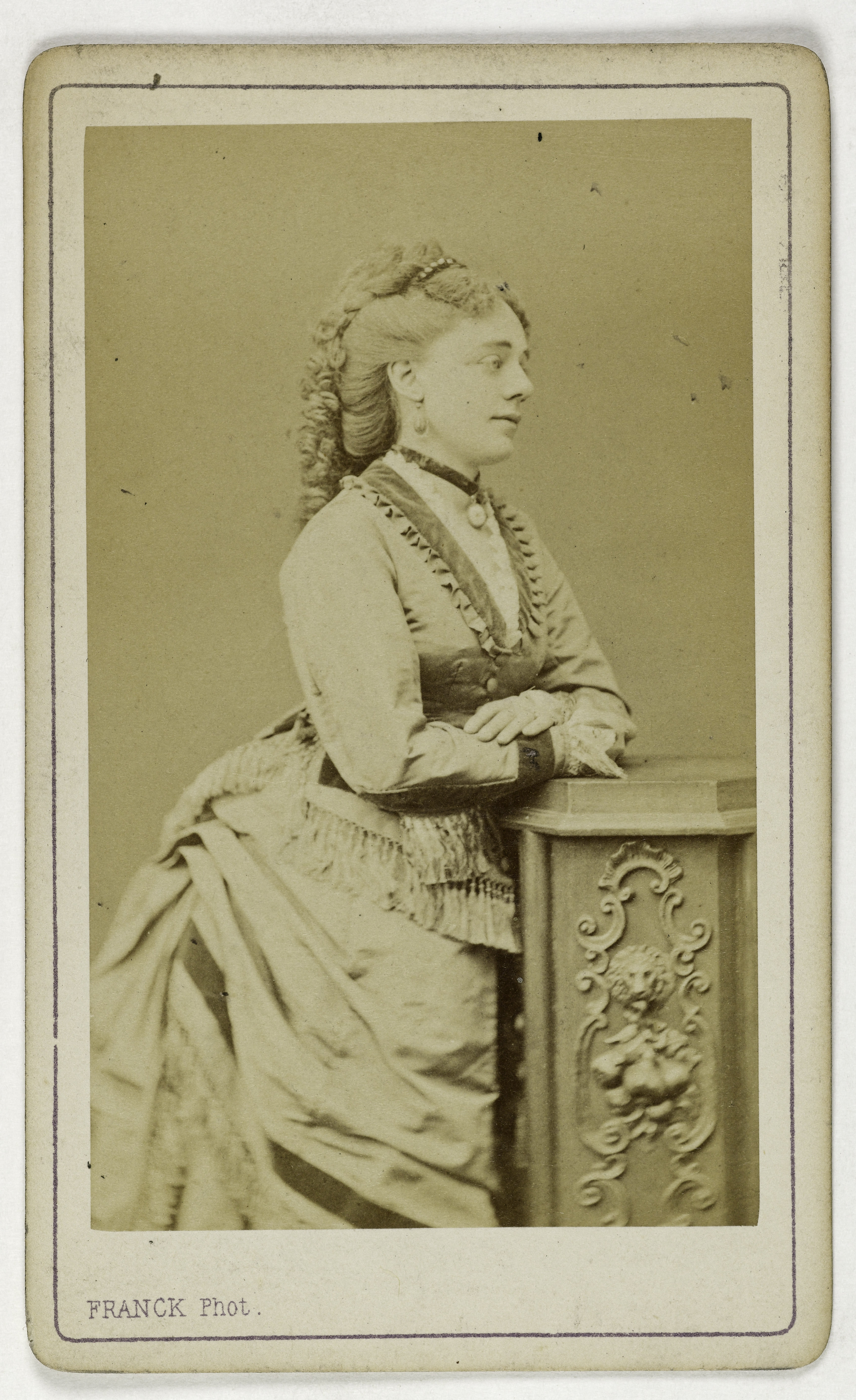 Franck, Portrait de Clarisse Hennecart, (actrice au Théâtre Lyrique)