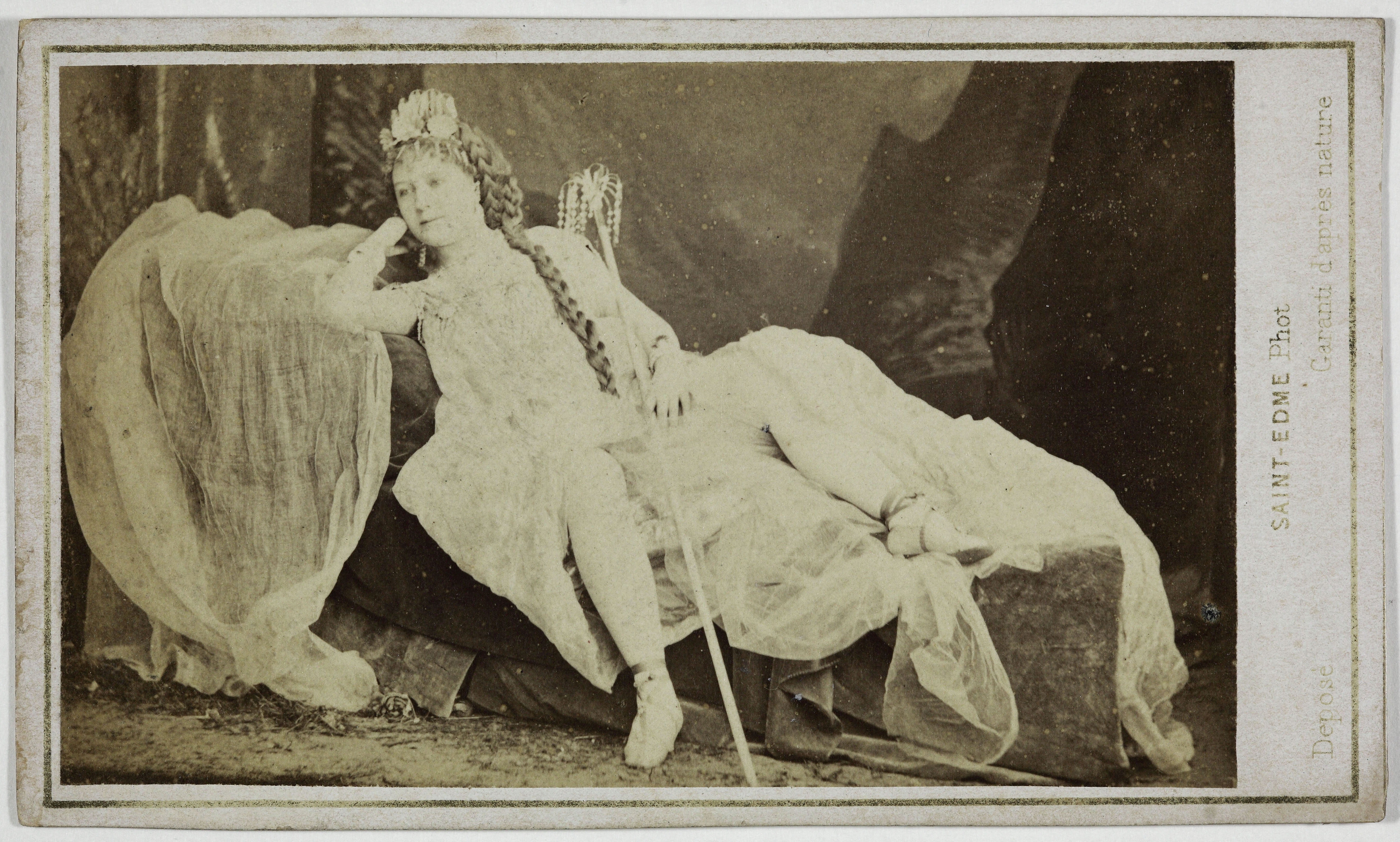 Saint-Edme, Portrait de Mlle Adorcy, (Mme Lepot-Delahaye), (actrice)