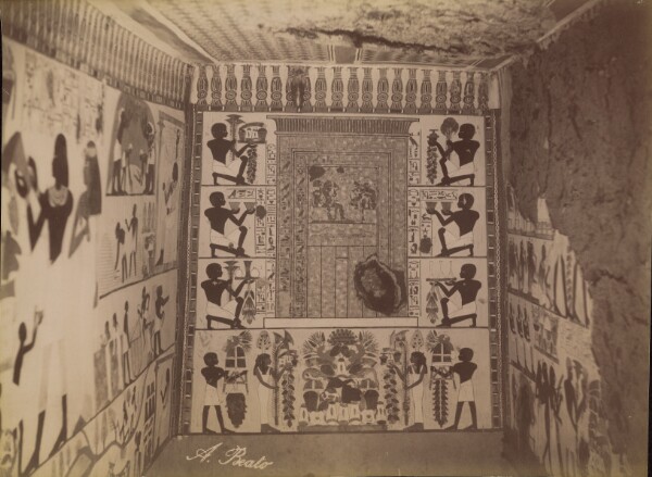 Antonio Beato, [Interior of the Tomb of Nakht] / [Interieur du Tombeau Nakht]