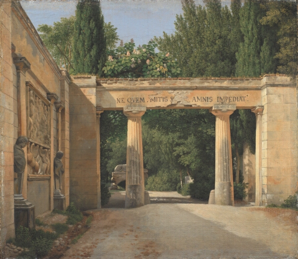 C.W. Eckersberg, Parti i Villa Borgheses have