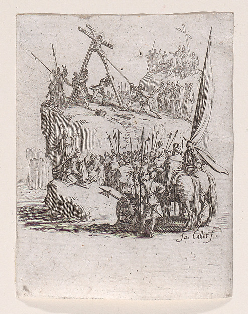 Jacques Callot, Le Crucifiement (The Crucifixion), from "La Petite Passion" (The Little Passion)