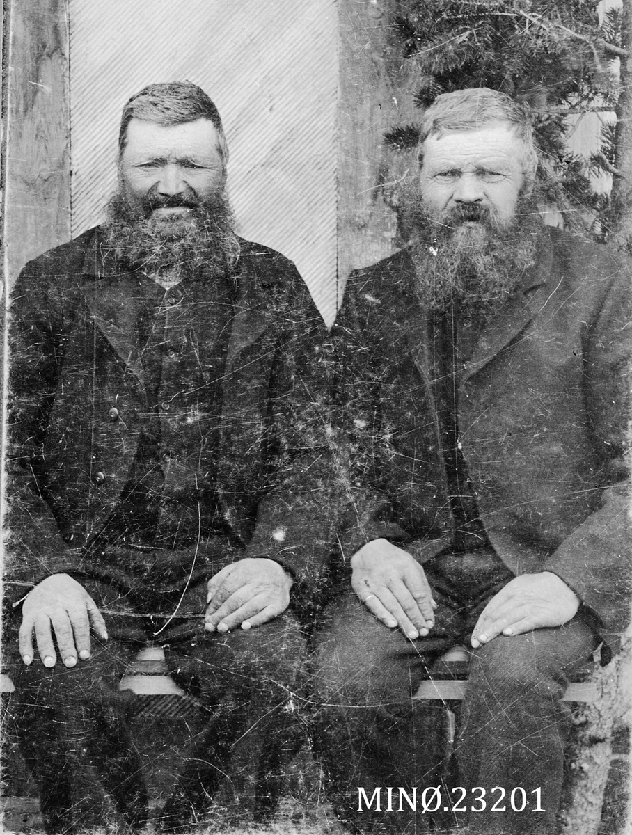Iv. Olsen, Portrett av to brødre - Ola og Jon Østgård, Nirsen, Dalsbygda