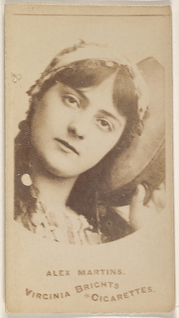Allen & Ginter, Alex Martins, from the Actors and Actresses series (N45, Type 1) for Virginia Brights Cigarettes
