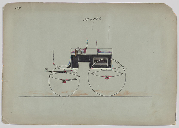 Brewster & Co., Design for Dog Cart Phaeton, no. 4002