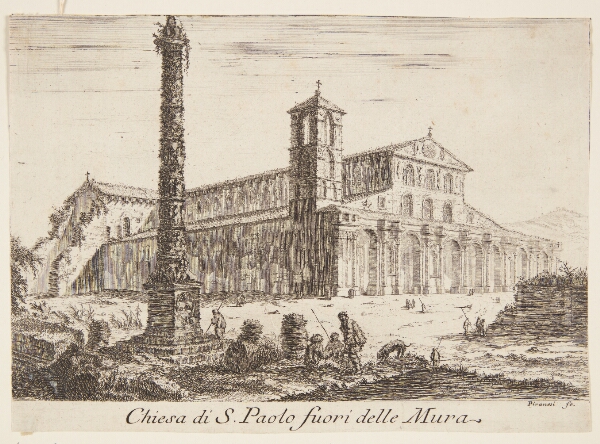 Giovanni Battista Piranesi, S. Paolo fuori delle Mura-kirken [Sankt Paulus udenfor murene]