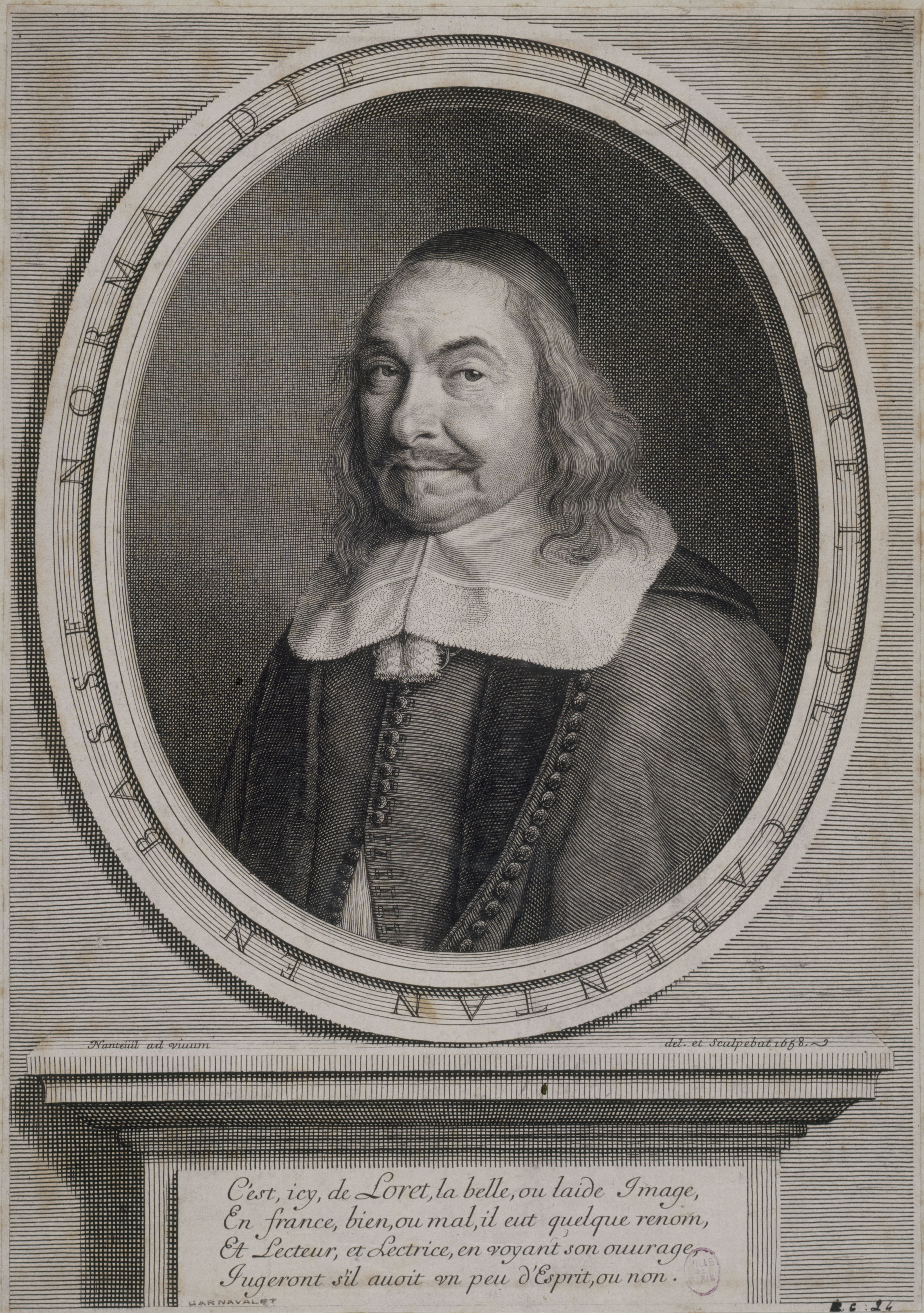 Robert Nanteuil, Jean Loret. 1658.