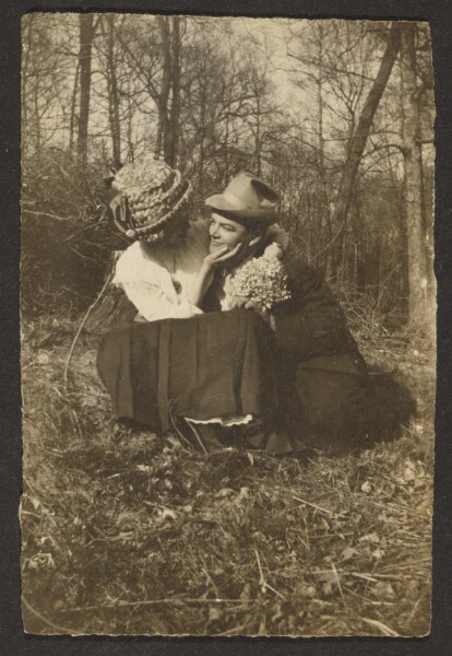 Louis Fleckenstein, [Woman and Man in Woods]