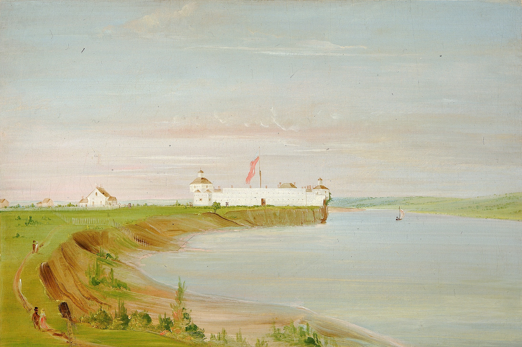 George Catlin, Rock Island, United States Garrison