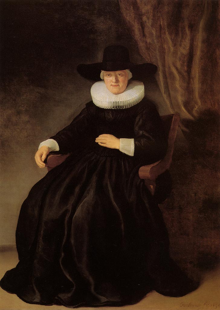 Rembrandt, Portrait of Maria Bockenolle (Wife of Johannes Elison)