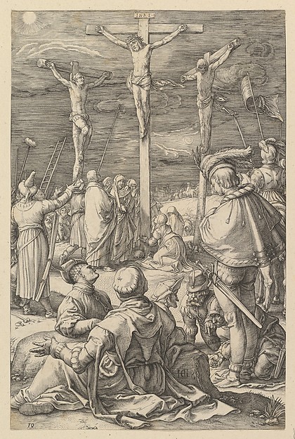 Hendrick Goltzius, Christ on the Cross, from "The Passion of Christ"