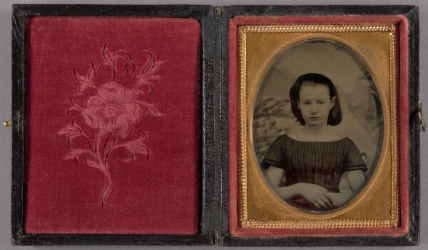 Unknown, [Portrait of a Seated Girl with Clasped Hands]