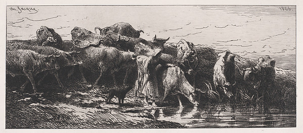 Charles Jacque, L'Abreuvoir