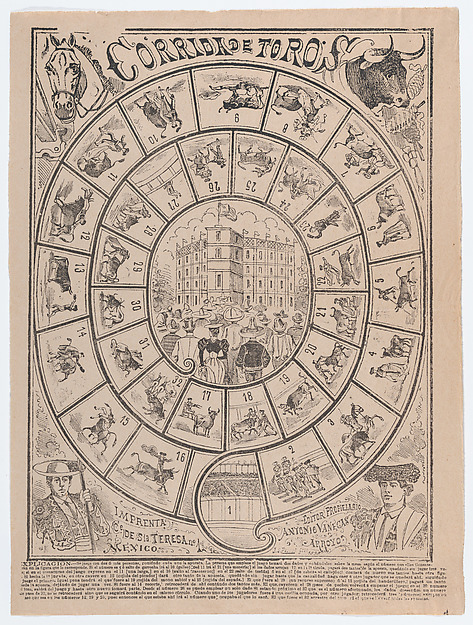 José Guadalupe Posada, Game of the bullring (corrida de toros)