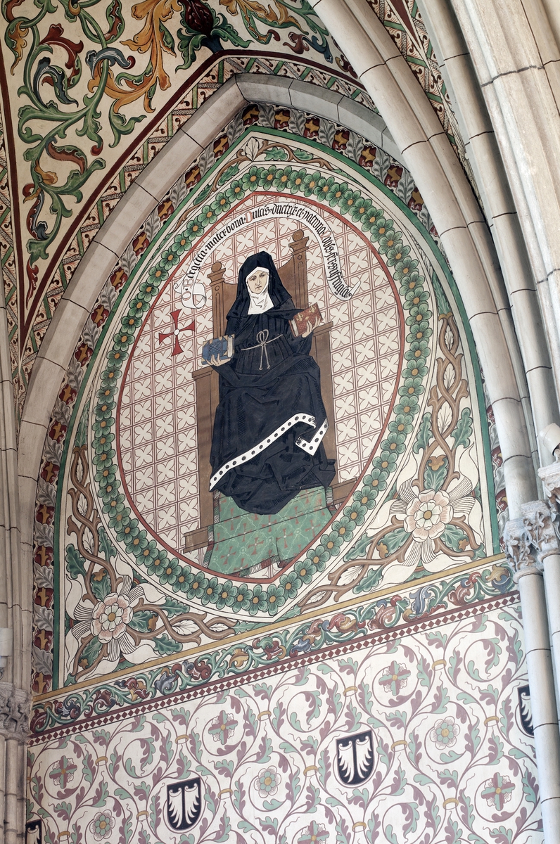 Olle Norling, The Holy Birgitta, the Eastern Wall of Finstakoret (travé 13), Uppsala Cathedral, Uppsala 2013