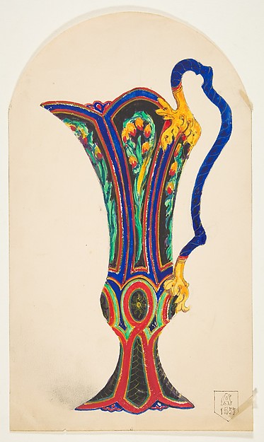 Anonymous, French, 19th century, Design for a Pitcher