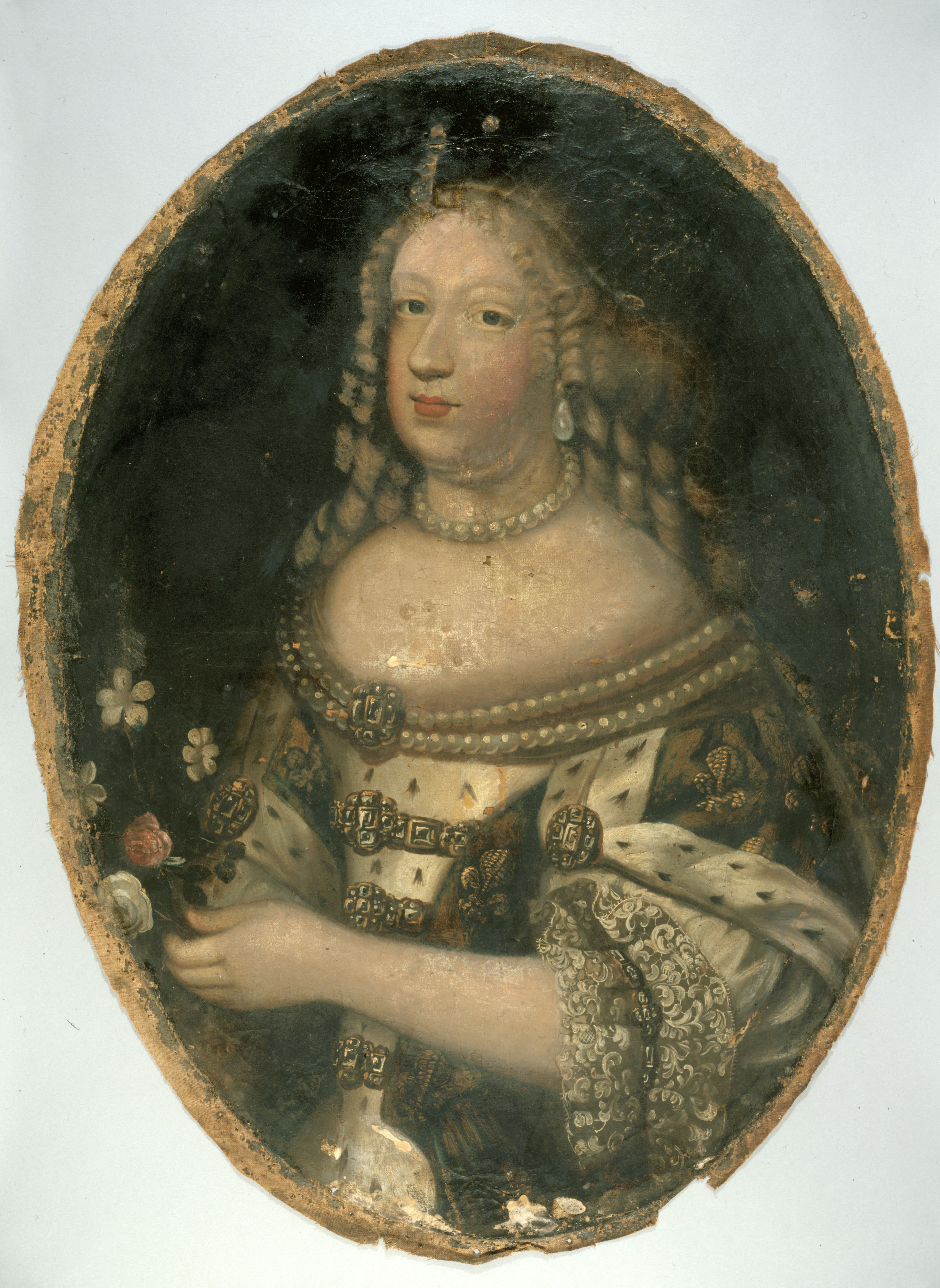 Anonyme, Portrait de Marie-Thérèse d'Autriche (1638-1683), reine de France.