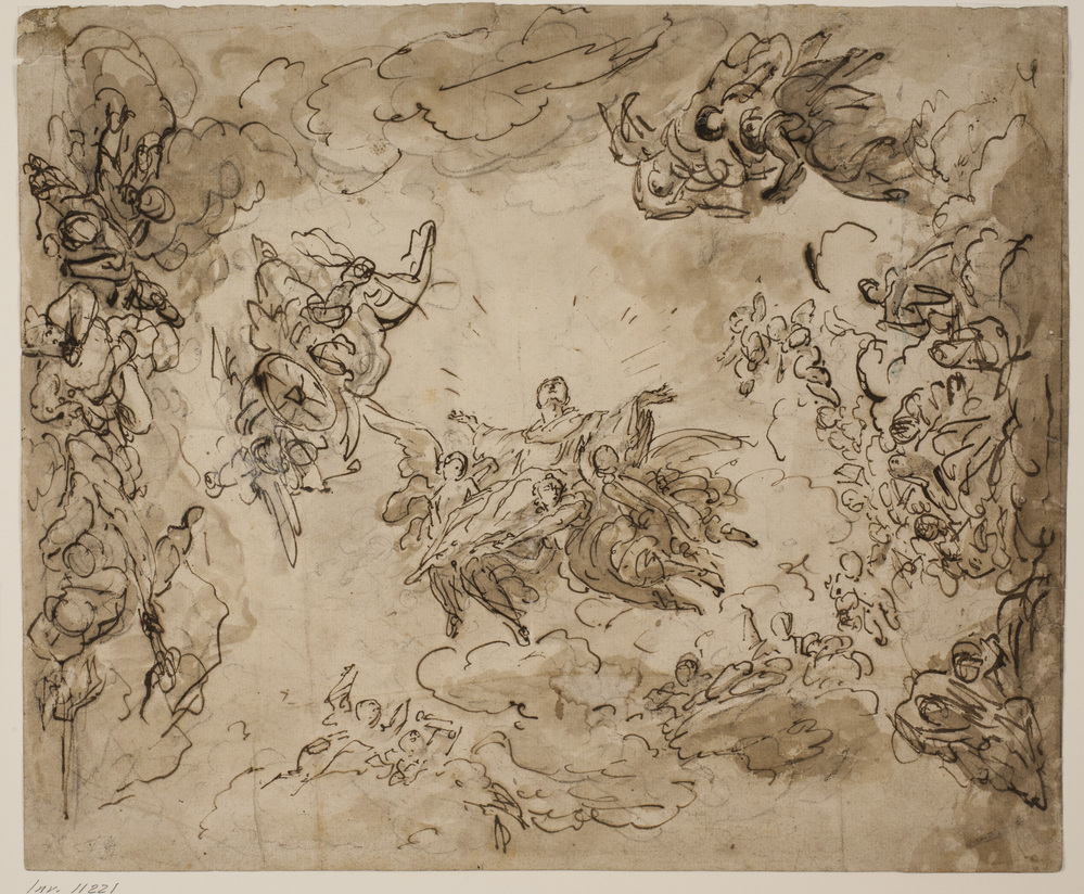 Giovanni Antonio Pellegrini, En helgens apoteose