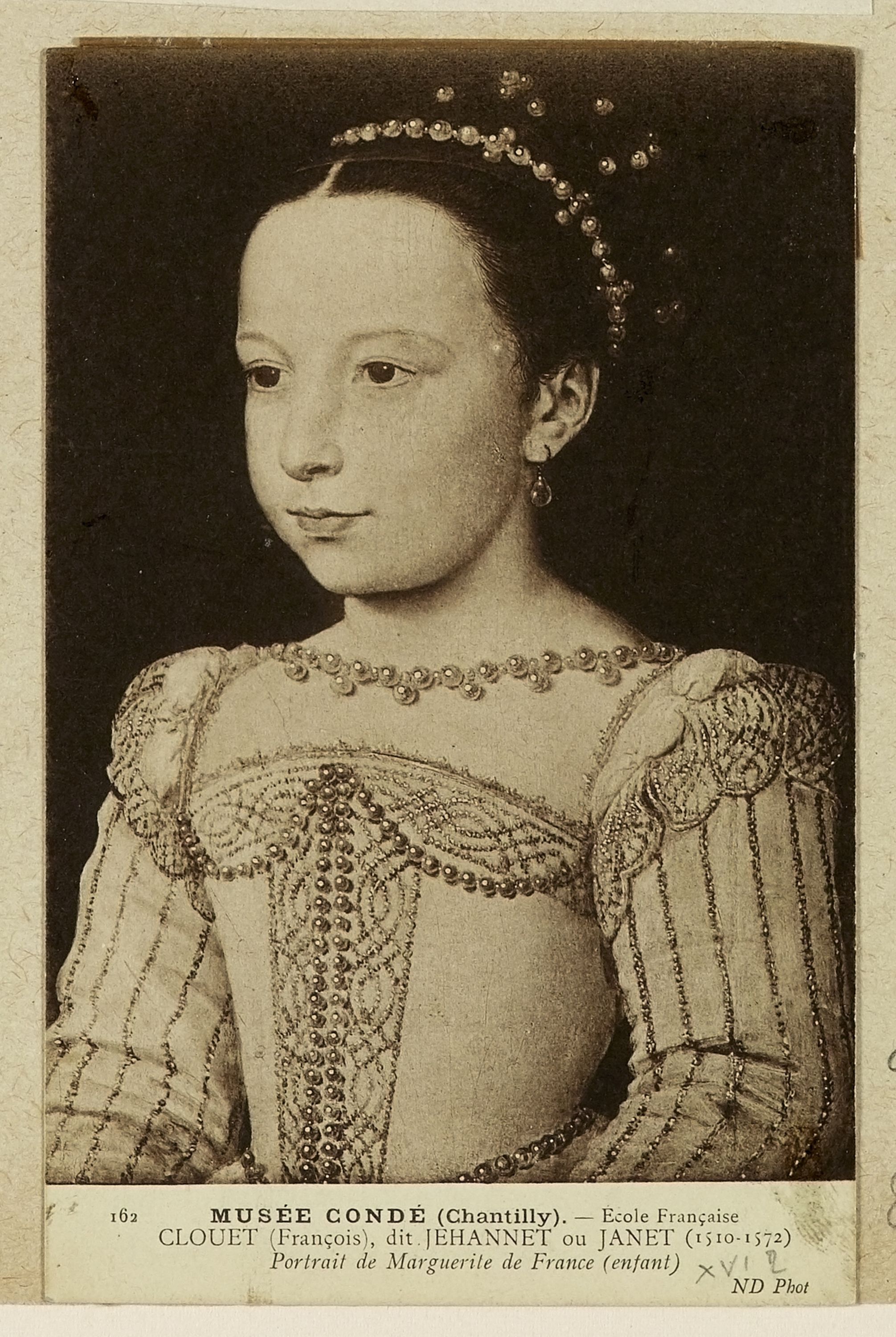 Inconnu, Musée de Condé (Chantilly). - Ecole Française / Clouet (François), dit Jehannet ou Janet (1510-1572) / Portrait de Marguerite de France (enfant)