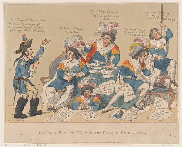 Thomas Rowlandson, The Effects of British Valour on the French Directory