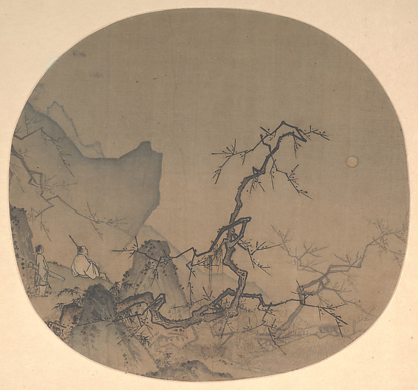 Ma Yuan, Viewing plum blossoms by moonlight