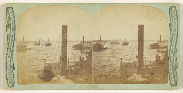 Charles Bierstadt, View in New York Harbor