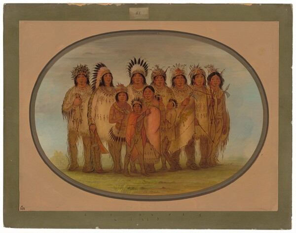 George Catlin, Ojibbeway Indians in Paris