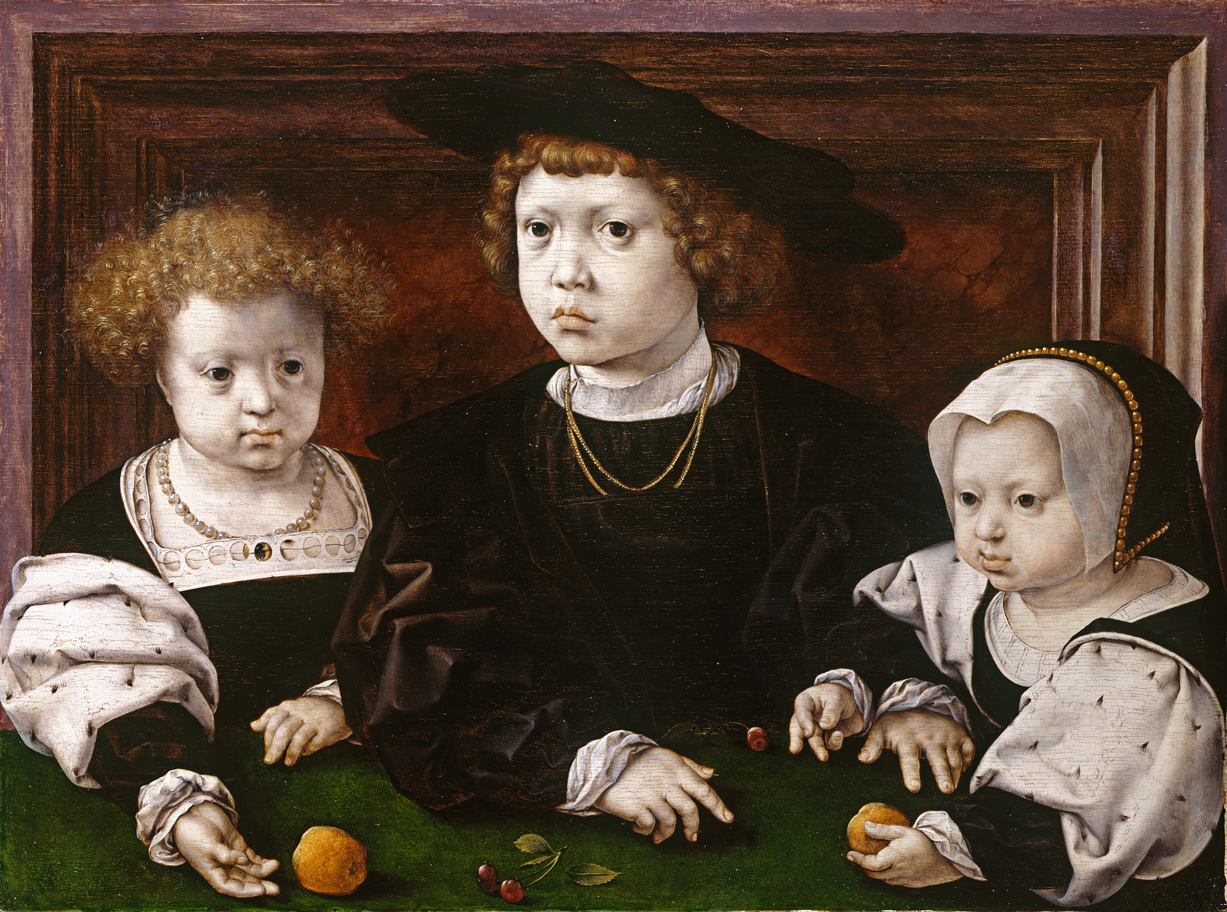 Jan Gossaert, Three children of King Christian II of Denmark