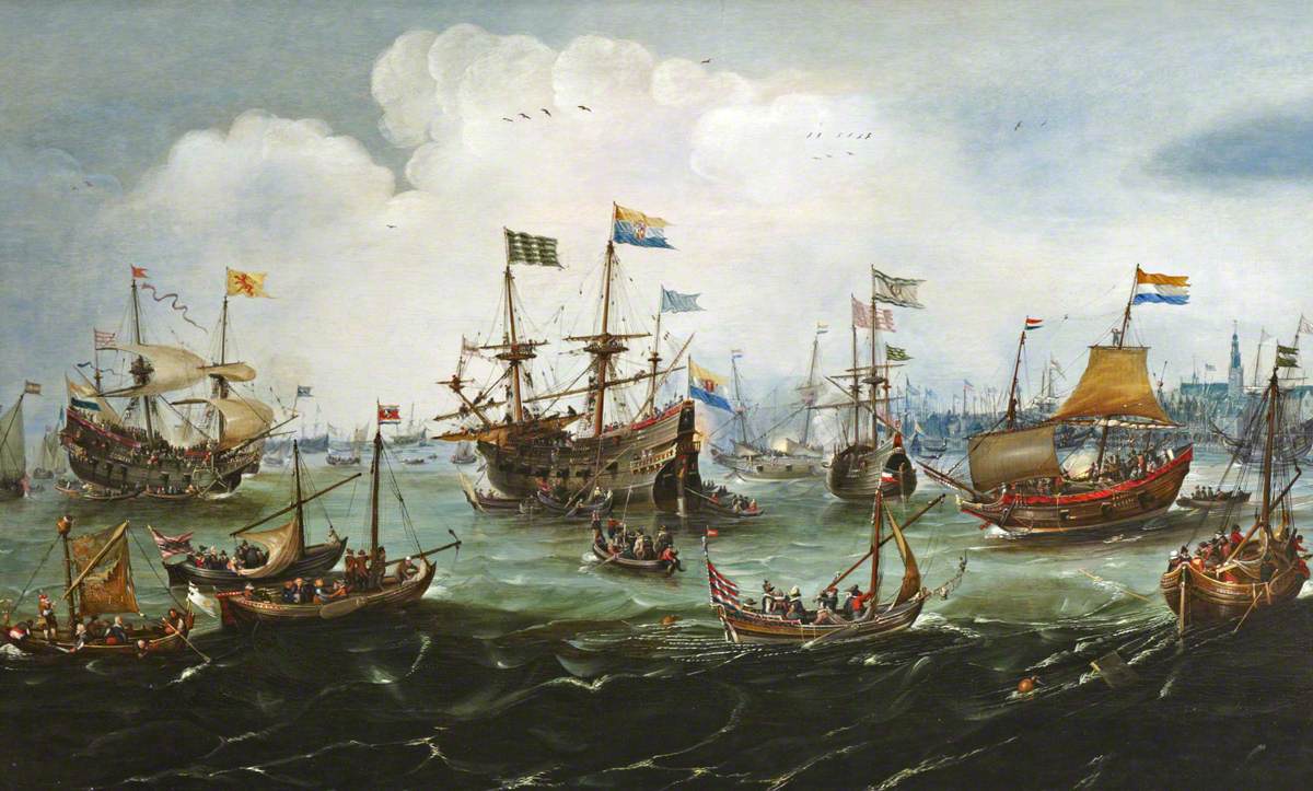 Andries van Eertvelt, The Return to Amsterdam of the Second Expedition to the East Indies on 19 July 1599