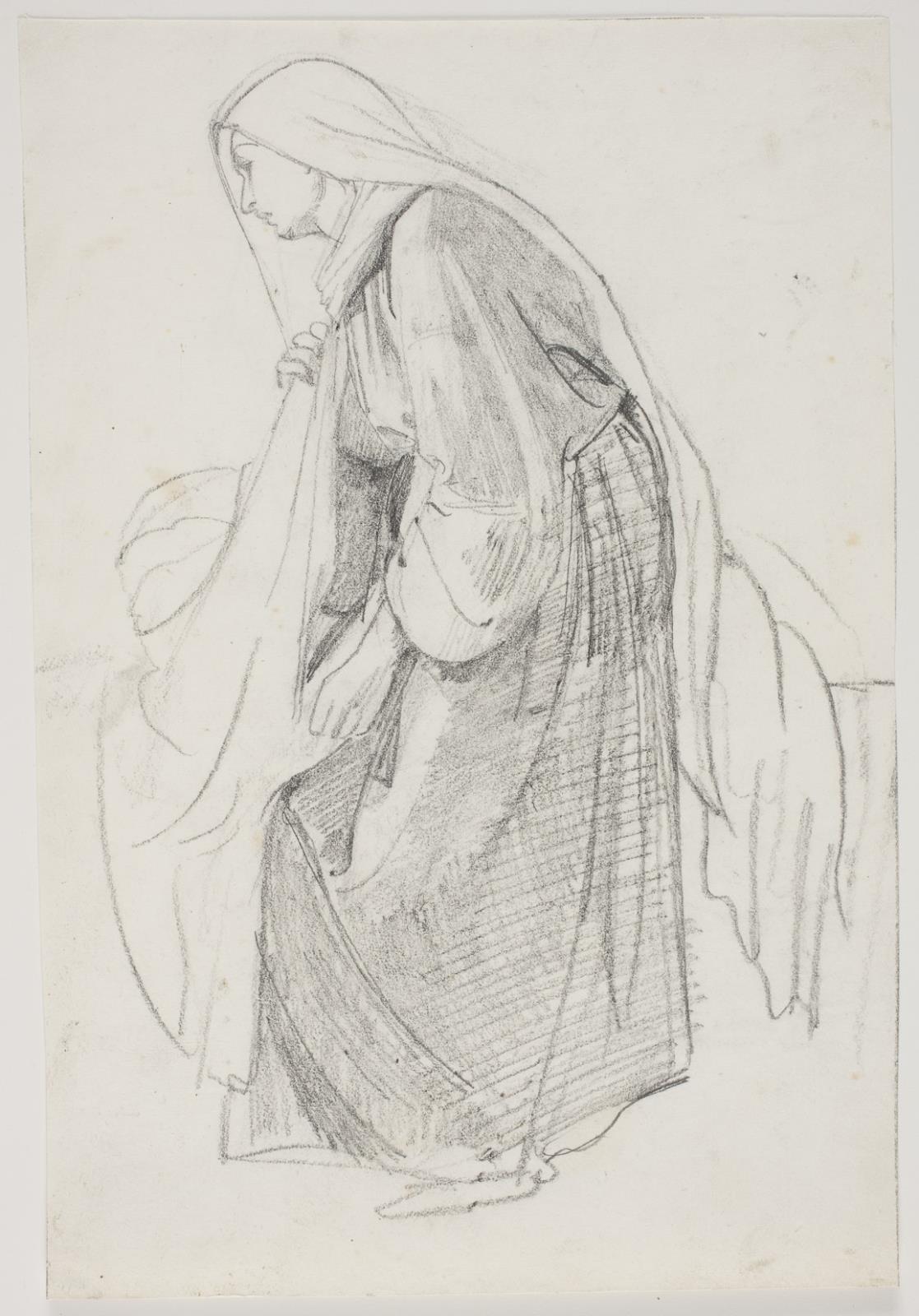 Carl Bloch, Studier til museets maleri "Jairi datter" (kms835)