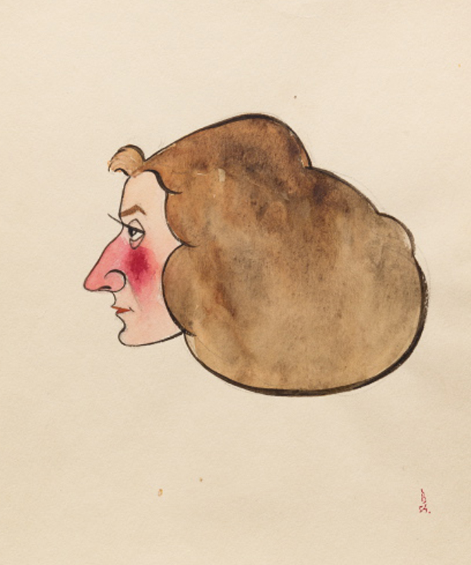 Berta (autor) Mäger, Self portrait. sherd