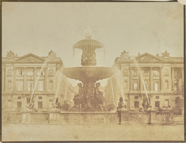 Hippolyte Bayard, [La Fontaine des Fleuves, Place de la Concorde, Paris]