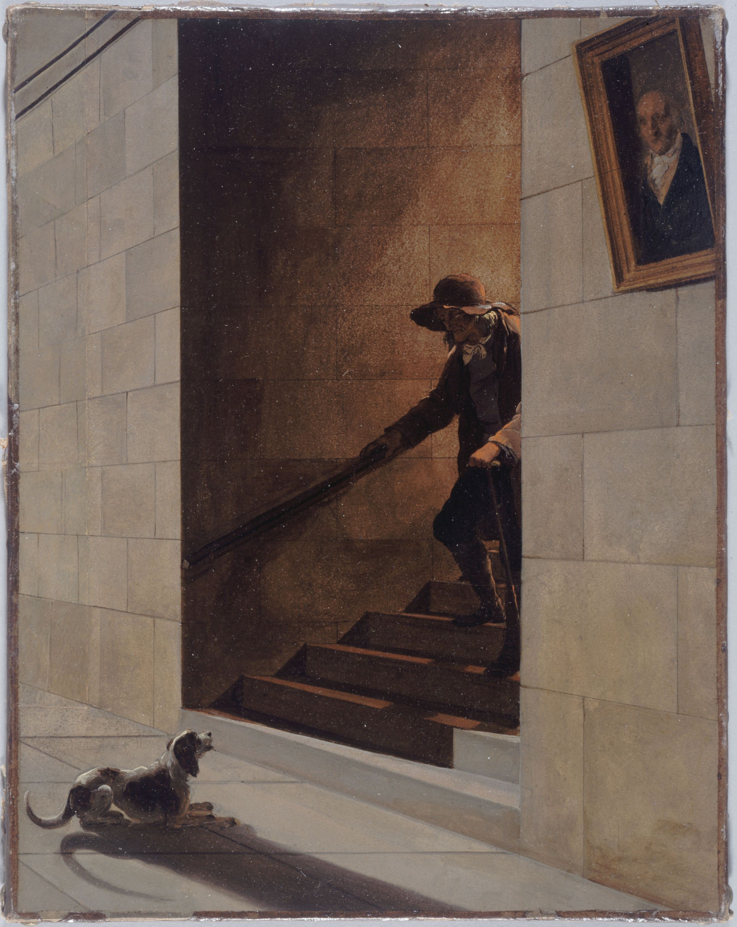 Louis Léopold Boilly, La Descente de l'escalier