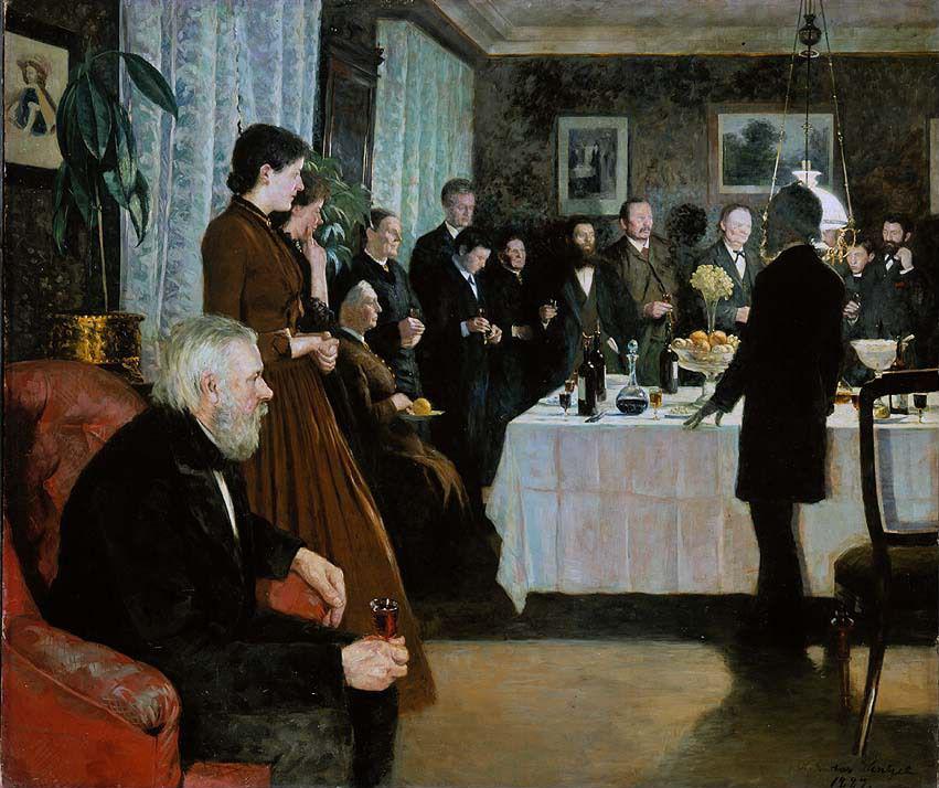 Gustav Wentzel, Confirmation Party