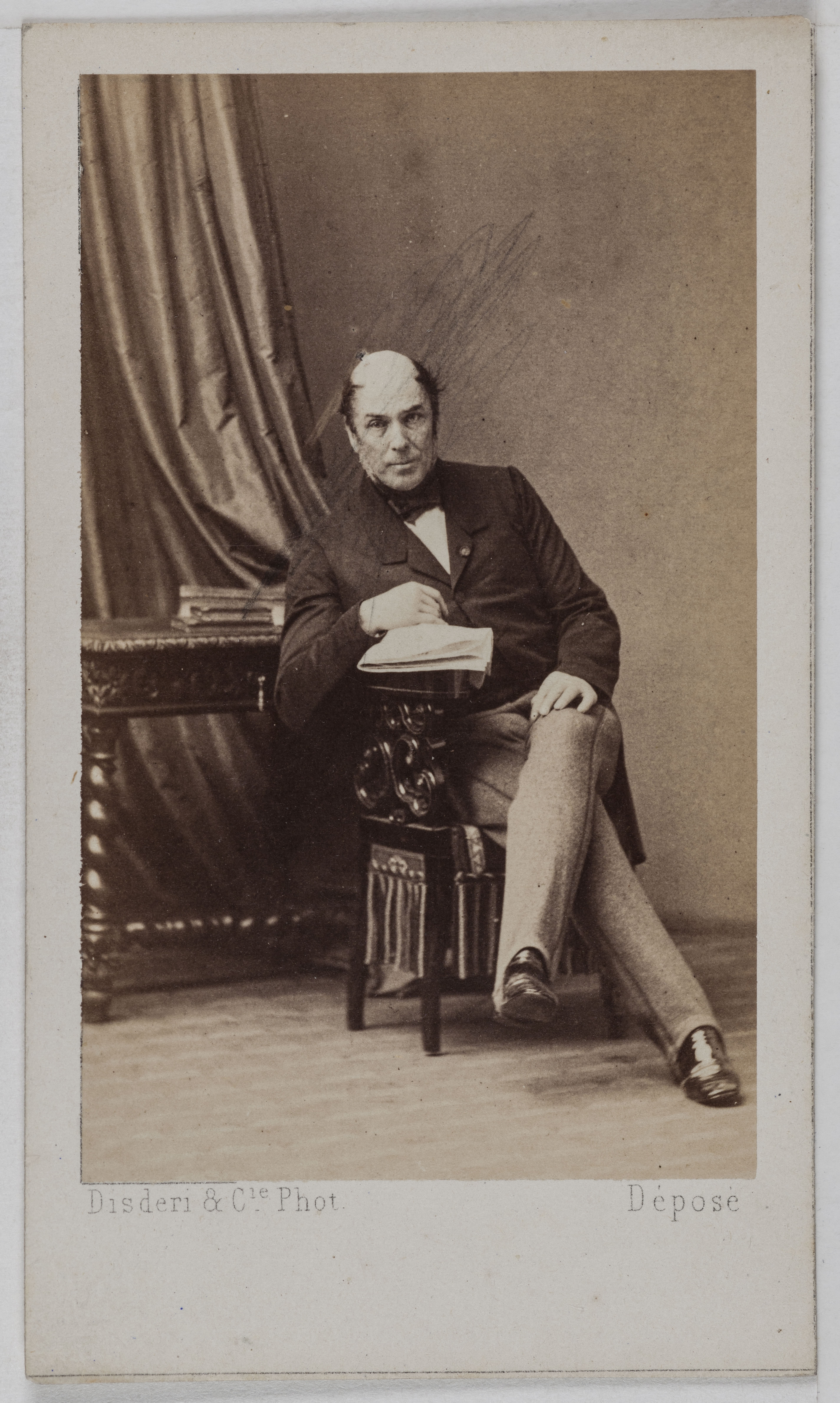 Disderi & Cie, Portrait de Napoléon Joseph Hugues Maret, duc de Bassano, (1803-1898), (grand chambellan de Napoléon III, diplomate, sénateur)