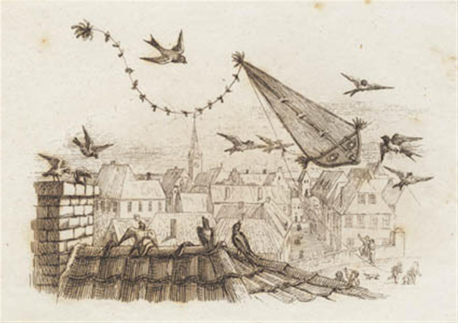 Martinus Rørbye, Illustration til "Halvhundrede Fabler for Børn" af Hey