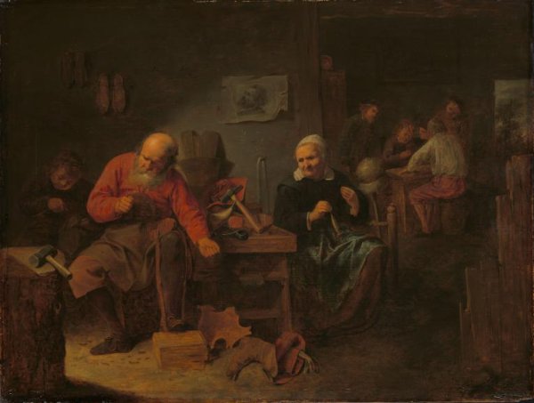 David Ryckaert (III), Interior of a Cobbler’s Shop