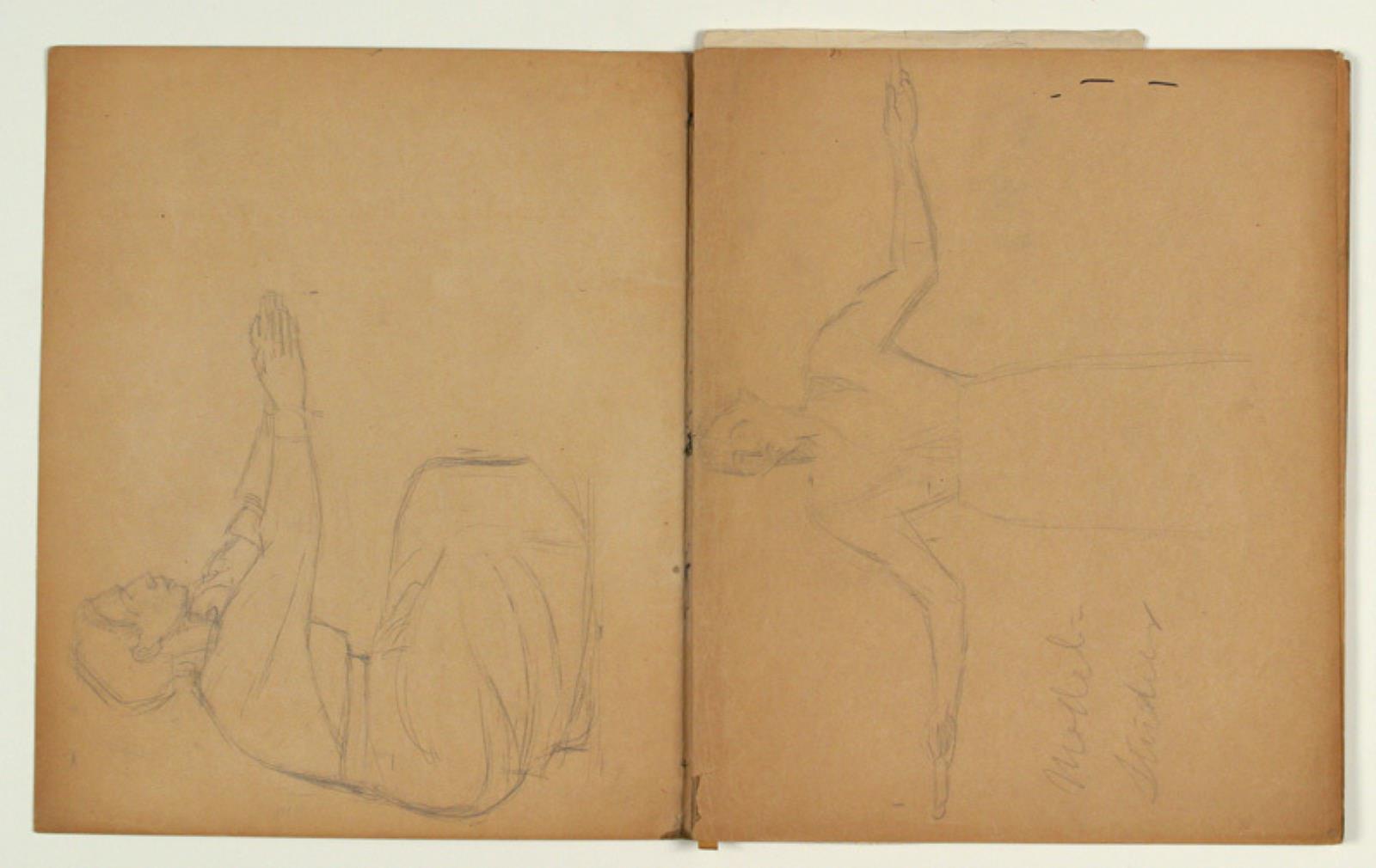 Niels Larsen Stevns, Figurstudie af kvinde til "Kristus velsigner børnene" (1937-38)