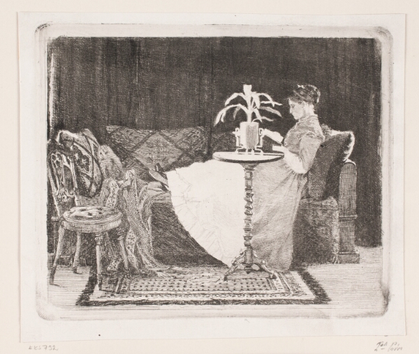 Carl Bloch, Læsende dame