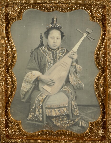 Unknown, Portrait of a Woman with a Mandolin