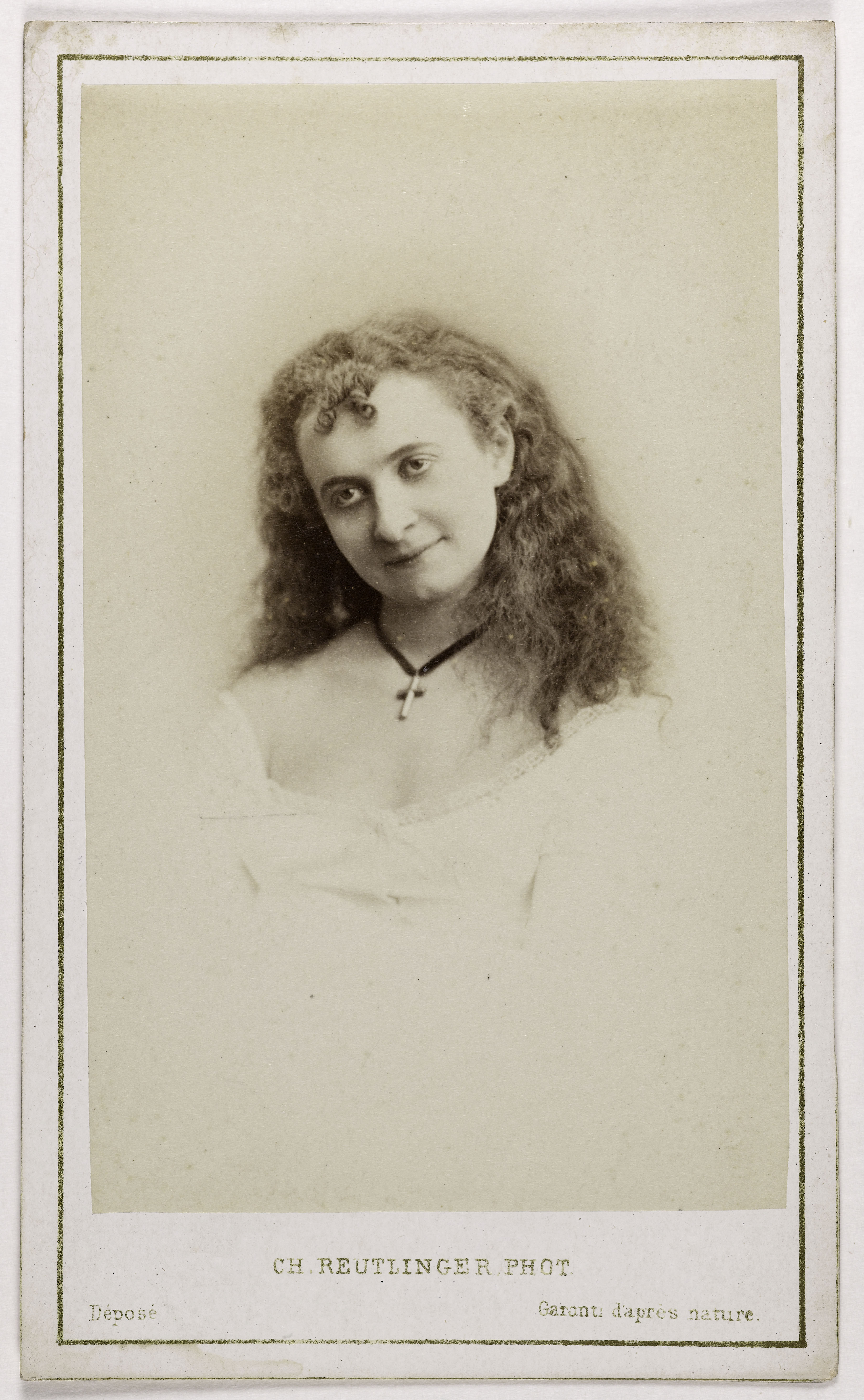 Charles Reutlinger, Portrait de Mlle Blarini, (née Eléonore ?, Clémence ?, Henriette ? Blaringhem), (actrice)