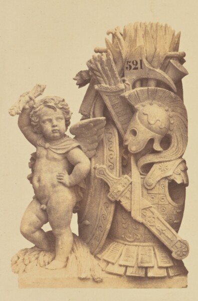 Édouard Baldus, ["La Guerre", Sculpture by Augustin Alexandre Dumont, Decoration of the Louvre, Paris]